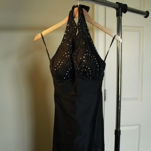 WHITE House BLACK Market Halter Dress